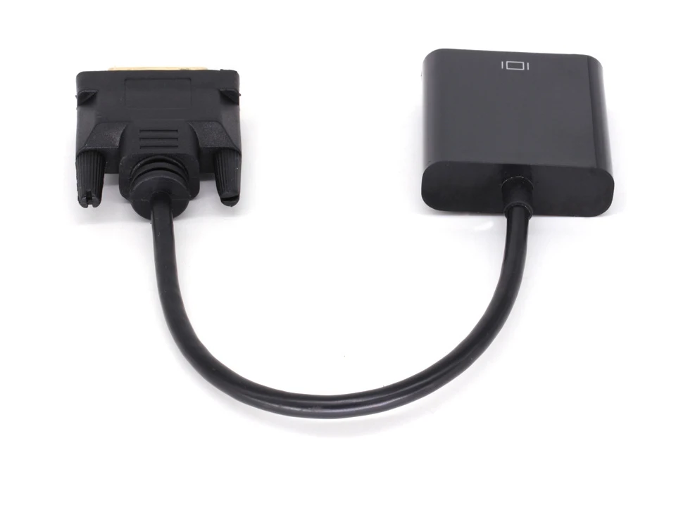 С DVI на VGA Кабель-адаптер HD DVI 24+ 1 в VGA конвертер Цифровой в аналоговый сигнал преобразования линии передачи линии поддержка 1080P