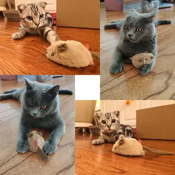 

Cat Toy Electric Model Little Mouse Plush Automatic Cat Teaser Cat Useful Product Cat Kitten Self Hi Supplies