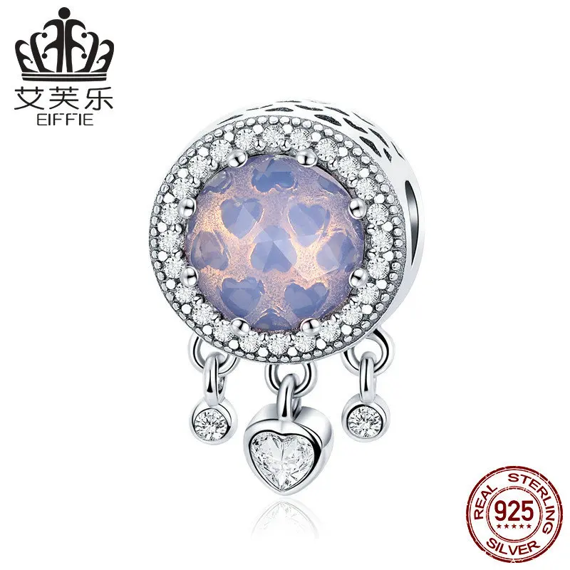 Яркое Сердце Diy аксессуары 925 серебро оригинальные разделительные бусины для изготовления ювелирных изделий Подходит pandora браслет