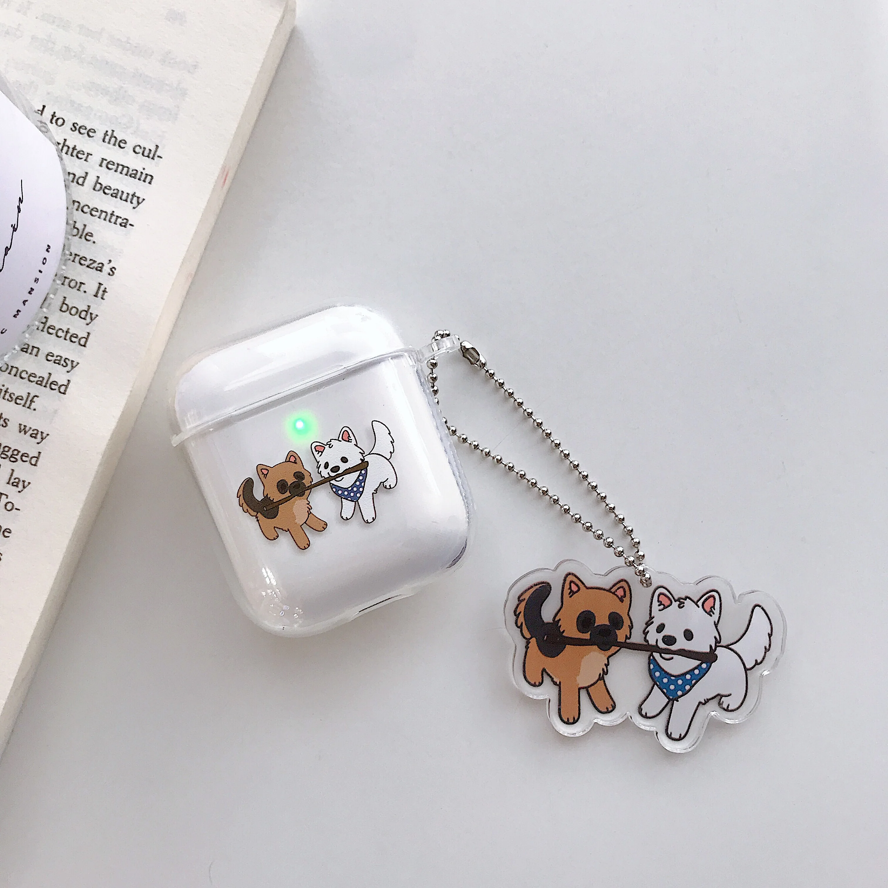 Чехол для Airpods милые наушники чехол для AirPods 1 2 мультфильм беспроводные airpods аксессуары для Airpods прозрачный мягкий ТПУ оболочка