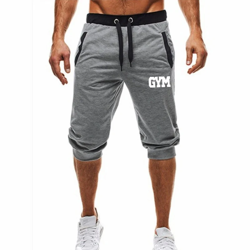 5 Light gray Новые летние Брендовые мужские спортивные тонкие шорты для бега, мужские черные шорты для бодибилдинга, мужские шорты для фитнеса и тренажерного зала - Цвет: 5 Light gray