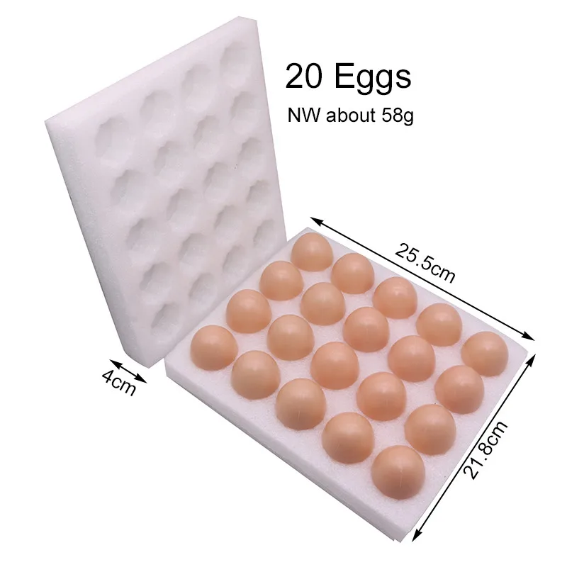 20 Eggs 1 pcs Лоток для яиц из 10/20 Вт, 30 Вт, яиц Упаковка переноска перламутровое волокно для вторичной переработки подарок коробка для яиц инкубатор для яиц - Цвет: 20 Eggs 1 pcs