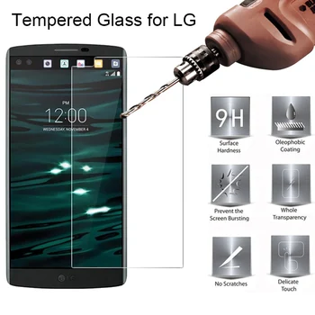 

Tempered Glass 9H HD Protective Glass for LG Q8 Q7 Q6 Stylus 3 2 Plus Transparent Screen Protector on LG V40 V30 V20 V10 X Power
