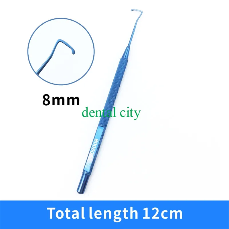 Офтальмологический диагностический прибор, Титан инструмент Helveston мышцы крючок 3 размеров 8/10/12 мм 1 шт. хирургические инструменты для глаз