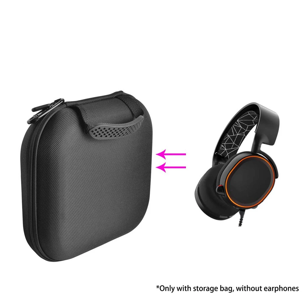 Nylon Storage Bag Hard Shell Protective Case for SteelSeries Arctis 3 5 7 Headphones Gaming Headset Accessories Carrying Pouch