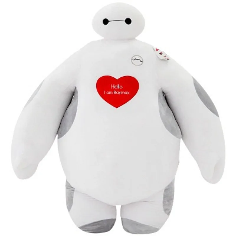 Мягкая Плюшевая игрушечная кукла Baymax с красным сердцем из мультфильма DISNEY