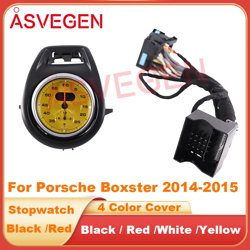 

Car Stopwatch For Porsche Boxster 2014-2015 Interior Dashboard Center Clock Compass Time Electronic Meter Dial Accessional