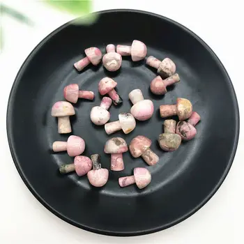 

1PC Natural Rhodonite Lapis Lazuli Unakite Mushroom Quartz Crystal Hand Polished Healing Decoration Natural Stones and Minerals