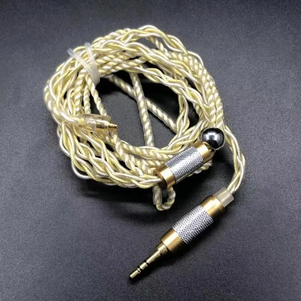 FENGRU DIY JCALLY JC04P 5N OFC 4 акции 252 ядер 2Pin 0,78/QDC/MMCX кабель для наушников для Shure SE215 ZSN Pro ZS10 Pro ZSX