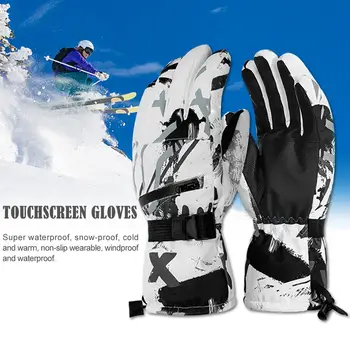 

Touch Screen Winter Windproof Ski Gloves for Men Women Winter Warm Waterproof Riding Touchscreen Suitable Size Unisex Gloves