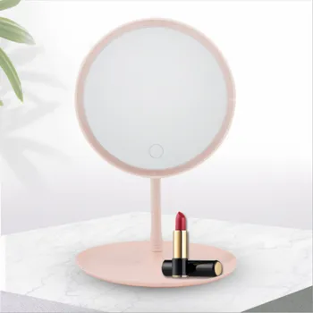 

LED Makeup Mirror with Leg Light For Make Up Touch Screen HD Vanity Mirrors USB Charge Led Mirror Light Beauty Cosmetic Mirror