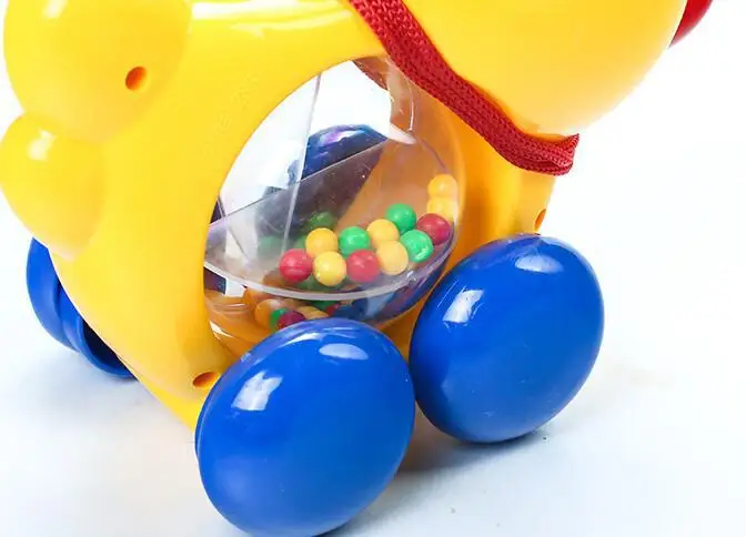 GloryStar веревка утенок для детей, игрушечная машинка для малышей, От 0 до 2 лет автомобиль, случайный цвет