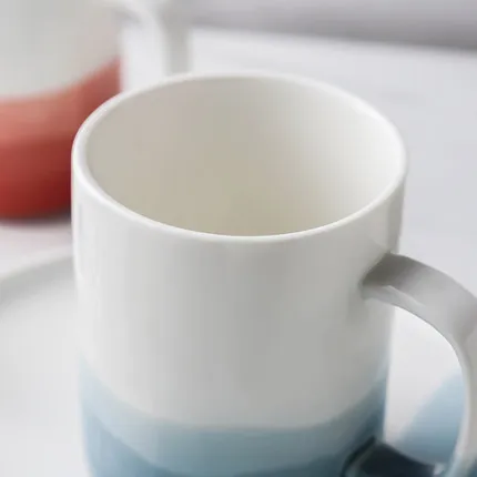 Ceramic Cup Female Creative Mug Personality Nordic Lovers Cup Large Capacity Household Office Cup Breakfast Cup