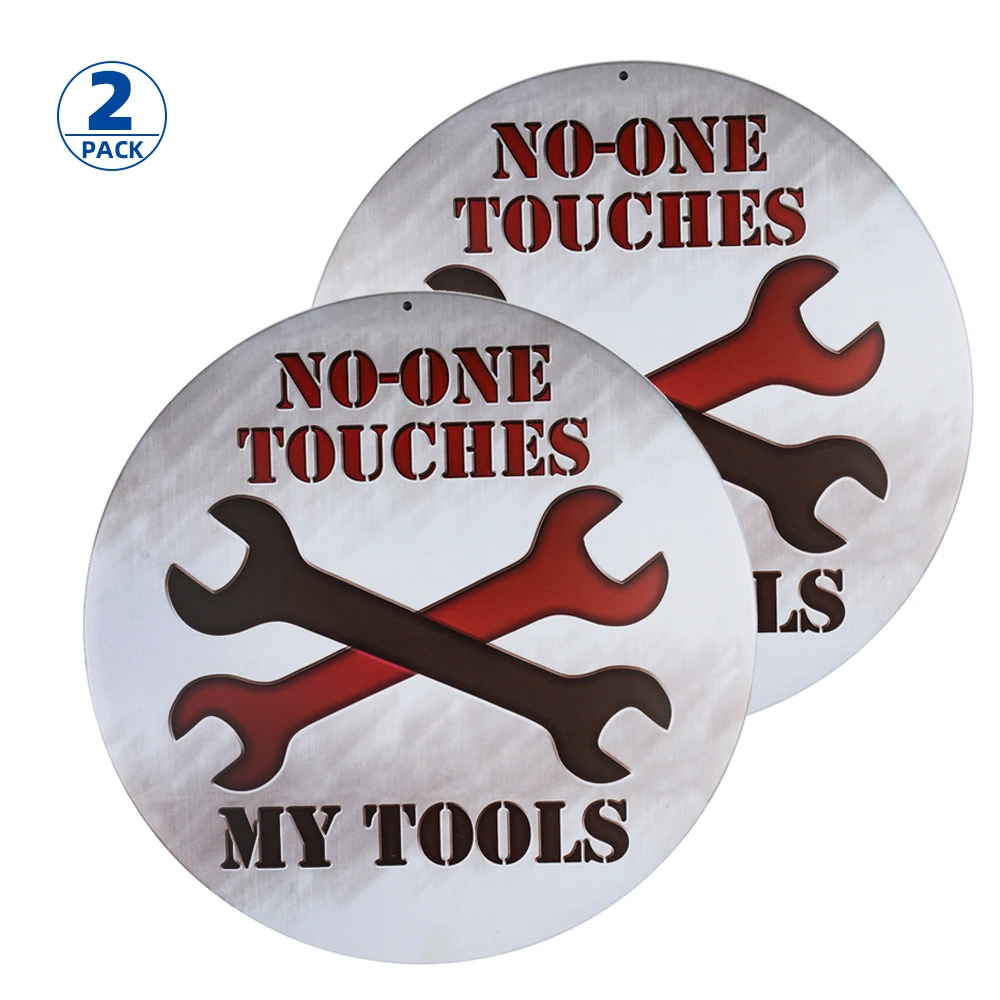 DL-2-Pack No-One Touch мои инструменты жестяная вывеска для декора стен Искусство 12x12 дюймов