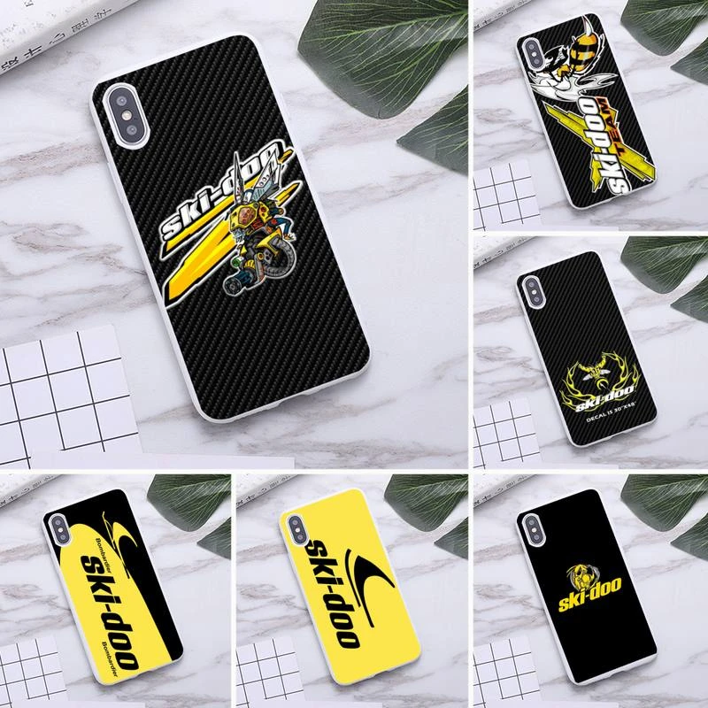 Ski Doo Snowmobiles Phone Case For Iphone 12 Mini 11 Pro Max X Xr Xs 8 7 6s Plus Candy White Silicone Cases Phone Case Covers Aliexpress