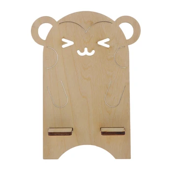

Cute Animal Cup Holder Rack Wooden Stand Portable Desktop Table Decoration
