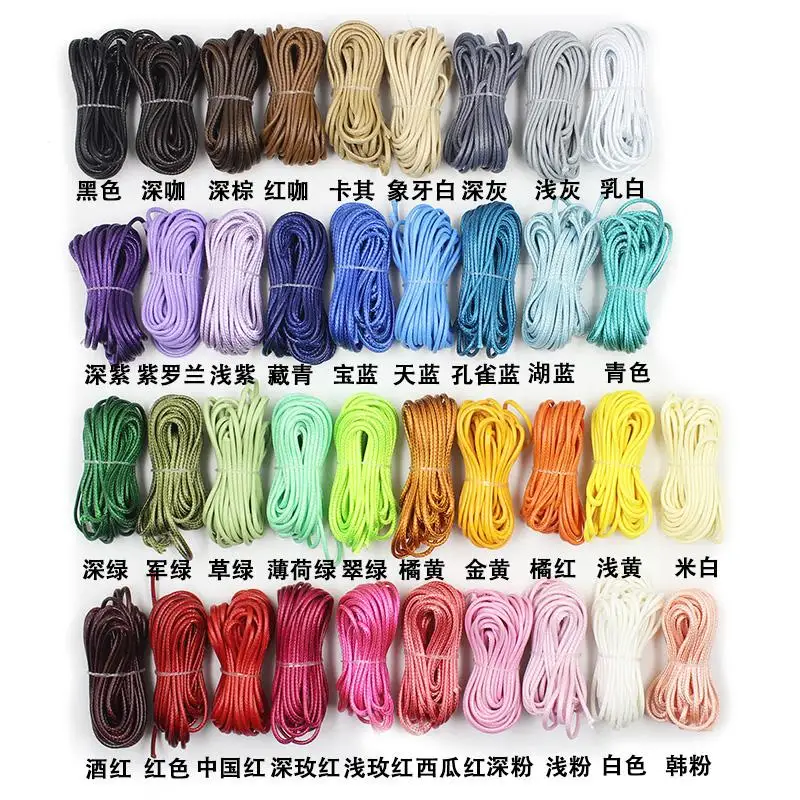 1M X DIY polyester wax rope necklace wax rope bracelet wax cord 2.5MM DIY Jewelry Accessories Accessories
