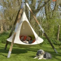 Chaise balançoire suspendue en forme d'ovni pour enfants et adultes, hamac d'intérieur et d'extérieur, tente, Patio, Camping, 100cm 