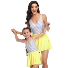 JAYCOSIN, длинный консервативный купальник для мамы и дочки, для родителей и ребенка(мама), с принтом, два предмета, купальник, Одинаковая одежда для плавания