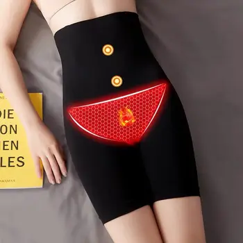 

Women's Postpartum High Waist Seamless Tummy Control Pant Fat Burning Modeling Strap Body Shaper Thigh Corset Trainer Shorts