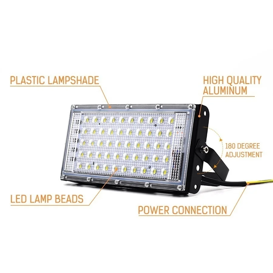 Outdoor Floodlight 4/8PCS 50W AC220V Warm/White Light LED IP65 Waterproof led flood light