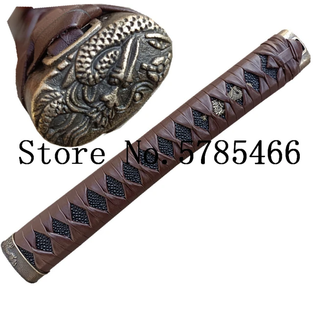 Is leather a good tsuka-ito (hilt/handle) wrap material for a