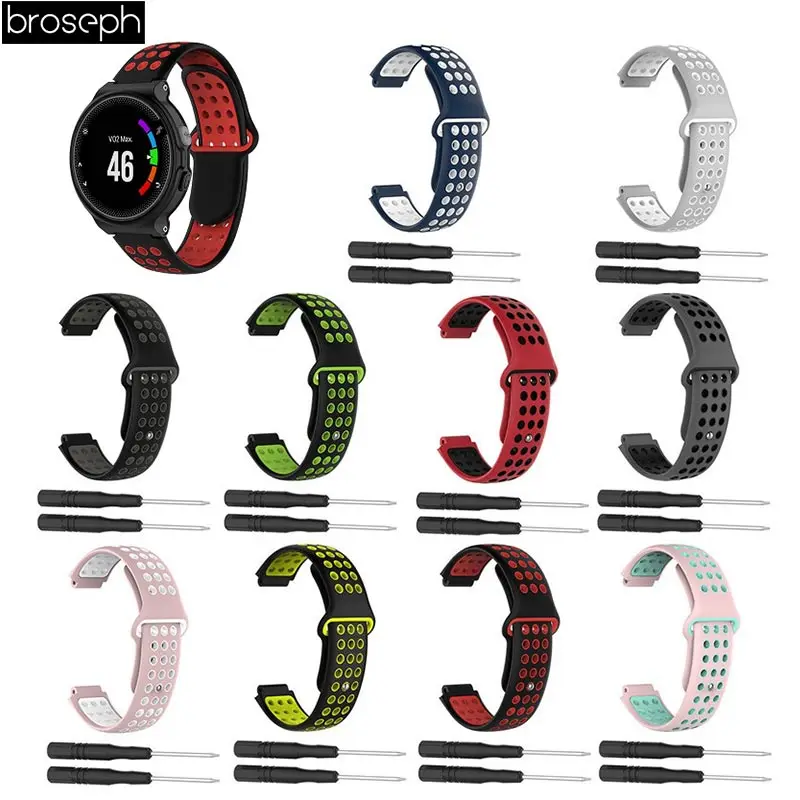 

Silicone Strap for Garmin Forerunner 220 230 235 630 620 735 Approach S20 S5 S6 Band Replacement Straps Wristband Belt Bracelet