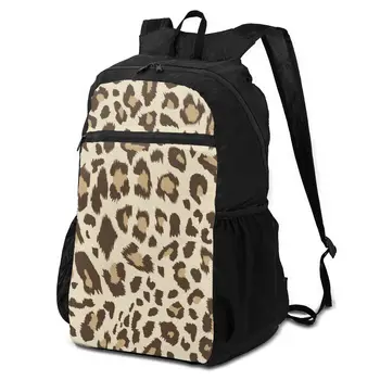 

Leopard Pattern Lightweight Packable Backpack Foldable ultralight Outdoor Folding Handy Travel Daypack for men women OLN