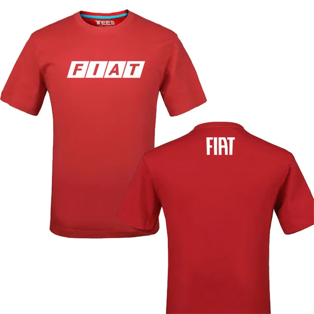Забавная Футболка с принтом лого Fiat из хлопка, летняя повседневная футболка унисекс, футболки d - Цвет: 3