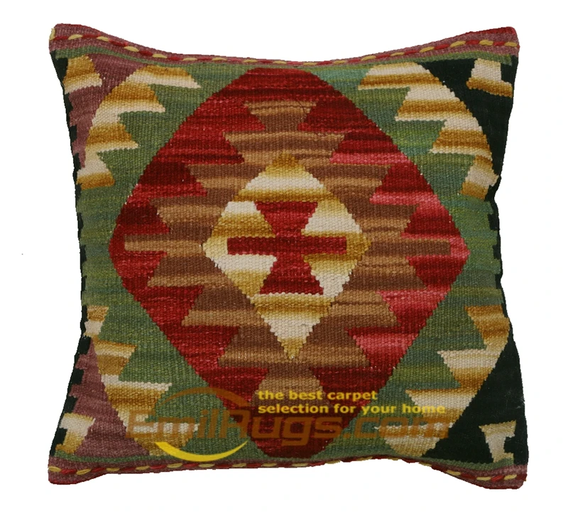 pillow case 60x60 Handmade Kilim Diy Craft Gift Hand Woven Wool Varies Gorgeou Woolen Decorative - Цвет: 15-10 45x45