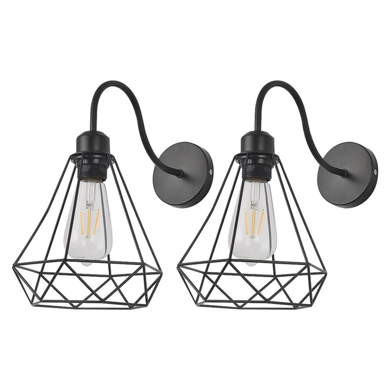 Modern LED Ball Pendant Light Kitchen Acrylic Hanging Bedroom Lamp 2PC Nordic wrought iron retro chandelier #3N06 (5)