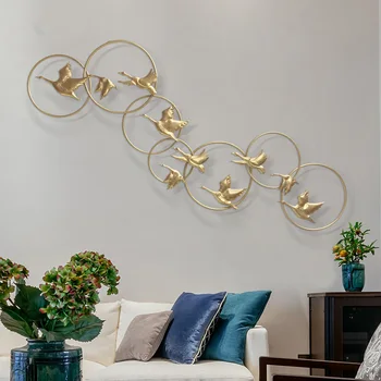 

Modern Dove Shape Wall mounted Metal Bird Decoration Wall Mural Ornaments Home Living room Hotel Wall Crafts 3d wall stickers