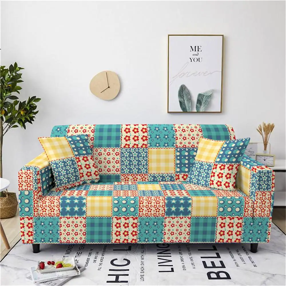 ZEIMON чехол для дивана с геометрическим узором, чехол для дивана, чехол для мебели для гостиной, защитное кресло, кушетки, богемное полотенце для дивана - Цвет: SF013-4