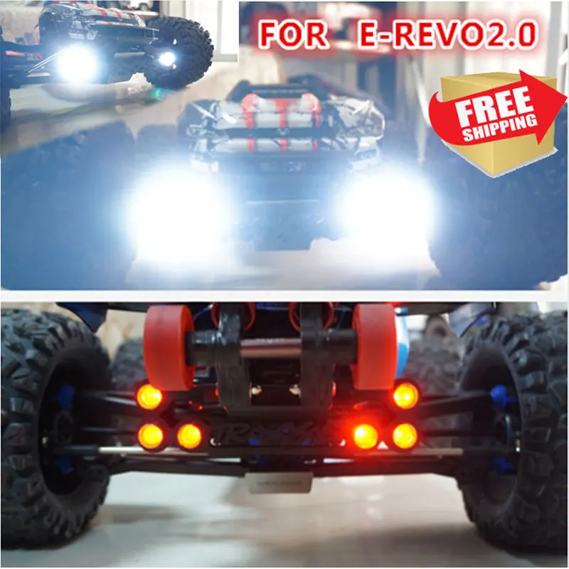 1/10 trax 86086 4 EREVO E REVO 2 0 светодиодный передний + задний фонарь для QL roll cage|Детали и