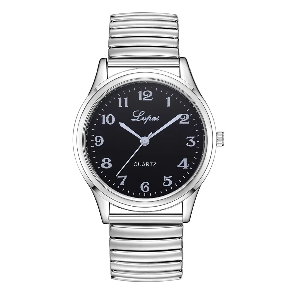 Lvpai Couples Casual Quartz Steel Belt Watch Neutral Quartz Analog Leather Strap Watch Party Winding Ladies Accessories afbeelding