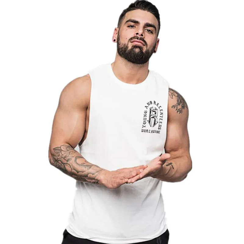 Muscleguys мужские повседневные свободные майки для фитнеса мужчин летние открытые