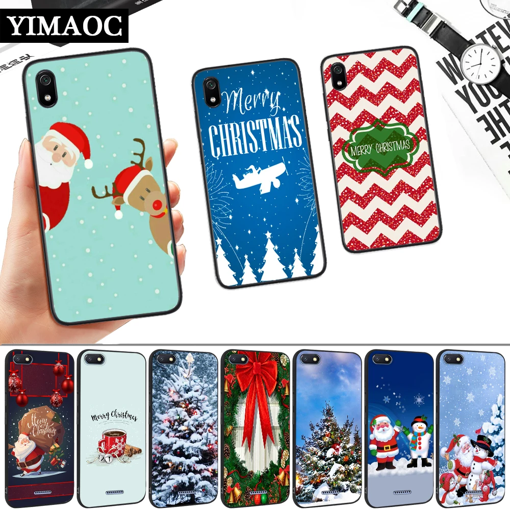 Merry Christmas Санта Клаус дерево силиконовый мягкий чехол для Redmi 4A 4X5 Plus 5A 6 Pro 6A 7 7A S2 Go K20