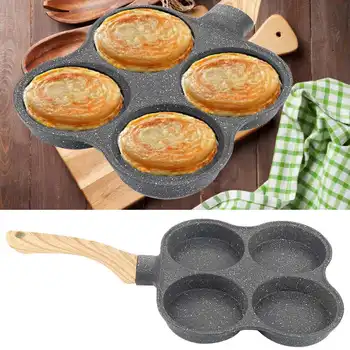 

Non-Stick 4 Hole Omelet Pan Frying Pans Breakfast Pancake Maker For Induction Cooker Gas Stove Home Kitchen Cookware