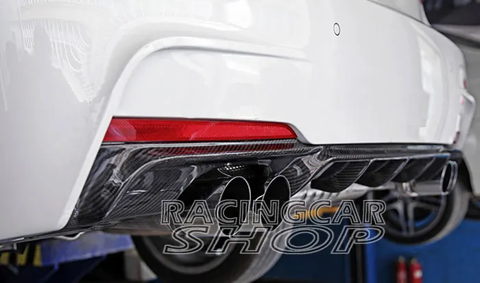 P Style Real CARBON FIBER REAR DIFFUSER 4pipes FOR BMW 3-Series F30 M-TECH M-Sport BUMPER 320i 328i 335i 2012UP