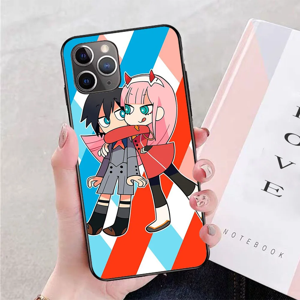 

Darling in the FranXX soft TPU border phone case for iphone 11PRO 11PROMAX 11 X XS XR XSMAX 6 plus 7 7plus 8 8plus cover