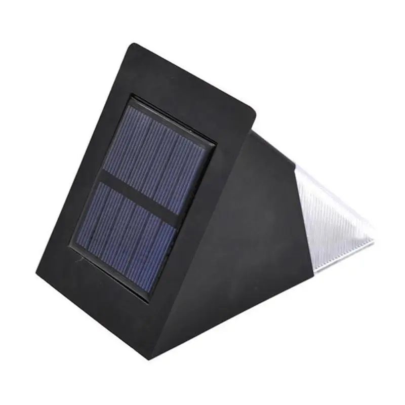 Открытый 12LED Солнечный Мощность движения Сенсор сад АБС-пластик и полистирол Треугольники металл-гидридных или никель Батарея настенный светильник безопасность прохода лампы