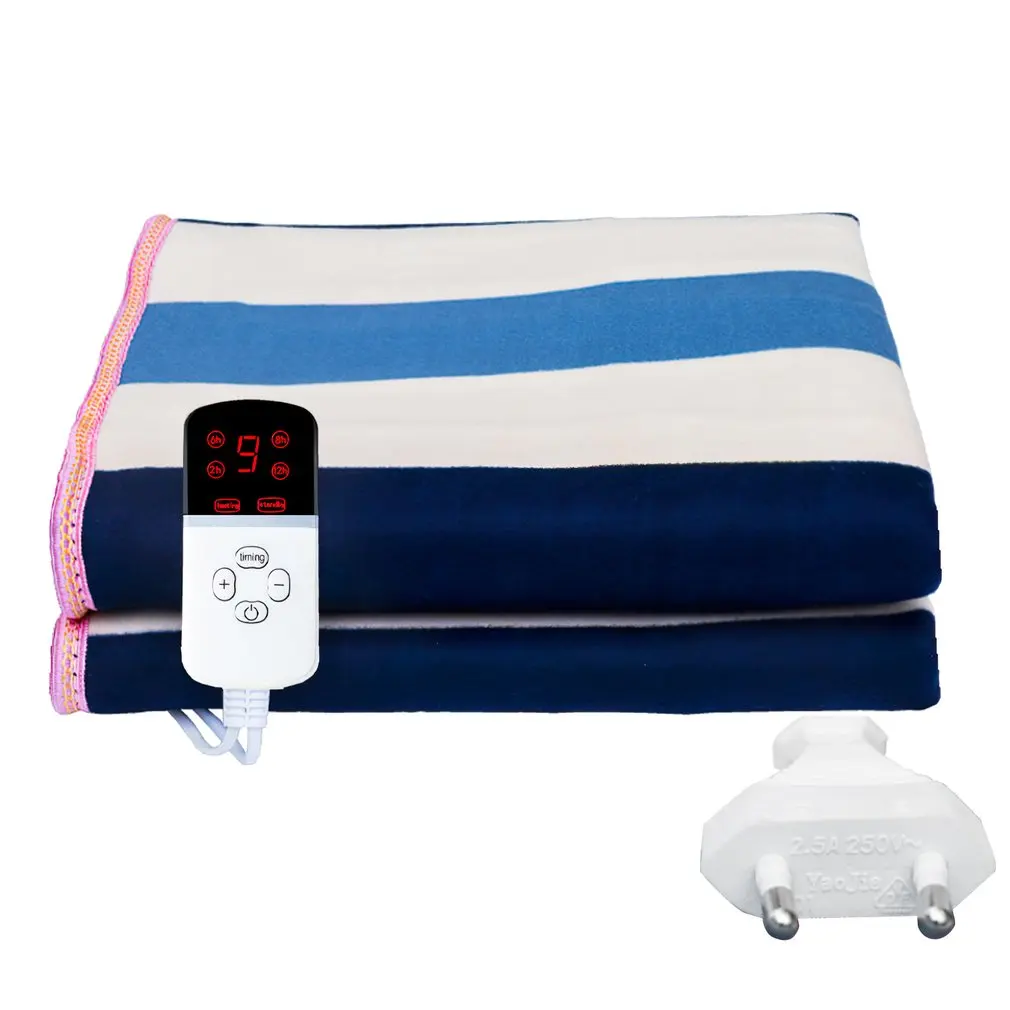 New Electric Blanket Double Warm Bed Heater Thermostat Electric