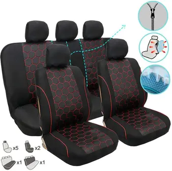 

Polyester Car Seat Cover Set Black for CORSA B C D GRANDLAND X KARL Vectra A B C Omega A B Signum
