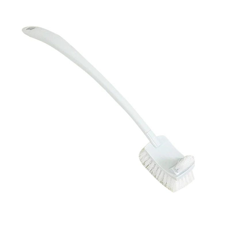 Portable Double Sided Toilet Brush Cleaning Brush Durable Plastic Toilet Brush With For Bathroom WC Clean Tool Accessory - Цвет: Синий