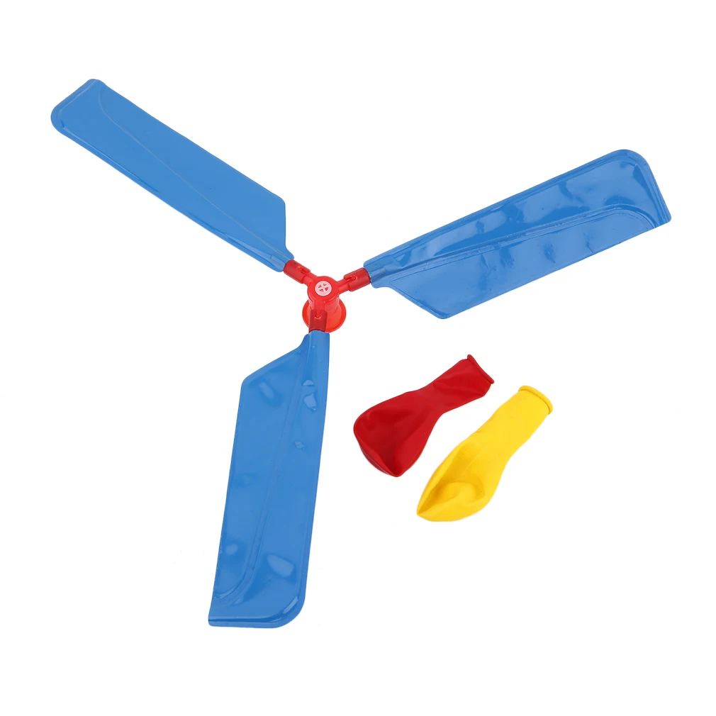 

2019 Hot Sale Balloon Helicopter Environmental Creative Toys Balloon Aircraft Propeller Kids Traditional Classic Flying Toys