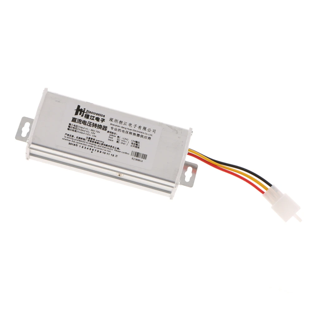 DC/DC Converter Regulator Reducer  36V-72V Step Down to DC 12V 15A 180W Waterproof Power Supply Transformer Volt Module