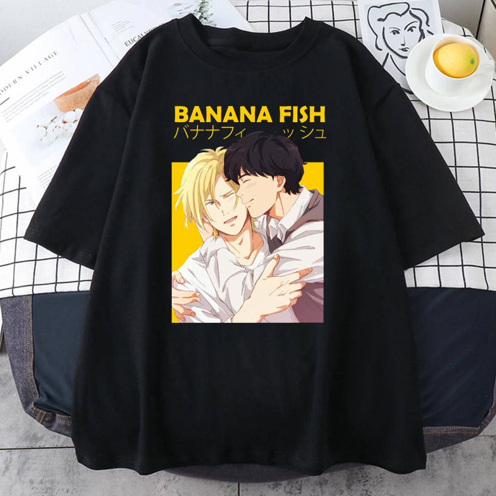 Banana Fish Ash Lynx Anime Printed Woman T Shirt 2021 Summer Tee Shirt Harajuku Cotton T Shirts Hip Hop Loose Women New T-ShirtsBanana Fish Ash Lynx Anime Printed Woman T Shirt 2021 Summer Tee Shirt Harajuku Cotton T Shirts Hip Hop Loose Women New T-Shirts cheap graphic tees Tees