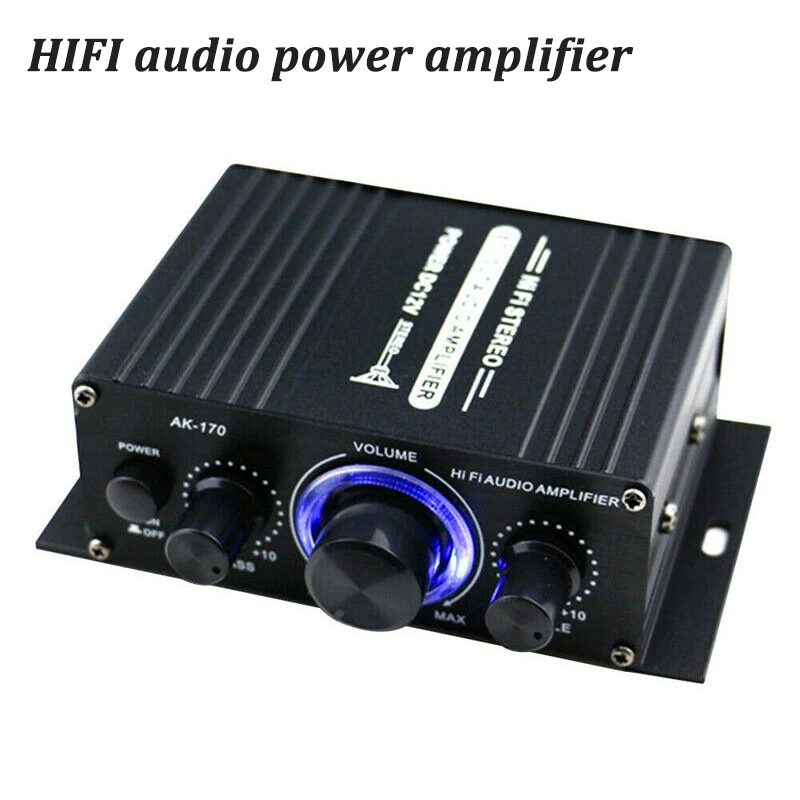 200W HIFI Power Amplifier Car/Home Theater Digital Audio усилитель звука For Speaker Treble Bass Control FM | Электроника