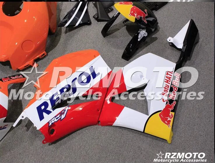 Мотоциклетный обтекатель abs Подходит для Honda CBR600RR F5 2013- корпусные детали форма Оранжевый Красный Белый ACEKITS Магазин № 0088
