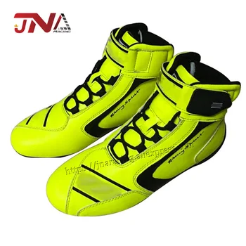 

Outdoor Sport Leather kart racing shoes Anti-skid Breathable Racing Auto Shoes